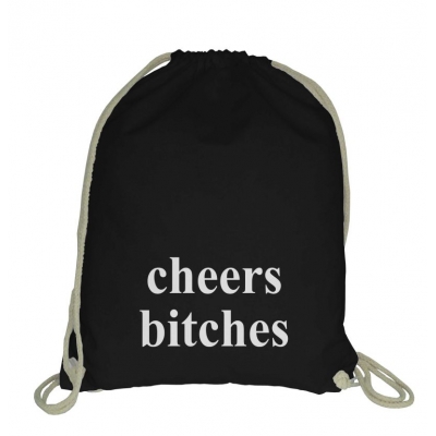 Blogerski plecak worek ze sznurkiem Cheers bitches